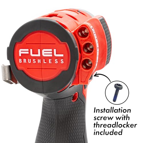 Simon Tools Magnetic Bit Holder for Milwaukee M12 Fuel Surge Impact Driver and Drill - Holds 6 Bits - color: Black Right Side, size: Fits Model No 25xx (Gen2) ONLY!