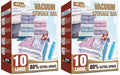 Vacuum Storage Bags, 10 Large Vacuum Seal Bags for Clothing (Pack of 2) - size: 10-Large (Pack of 2)