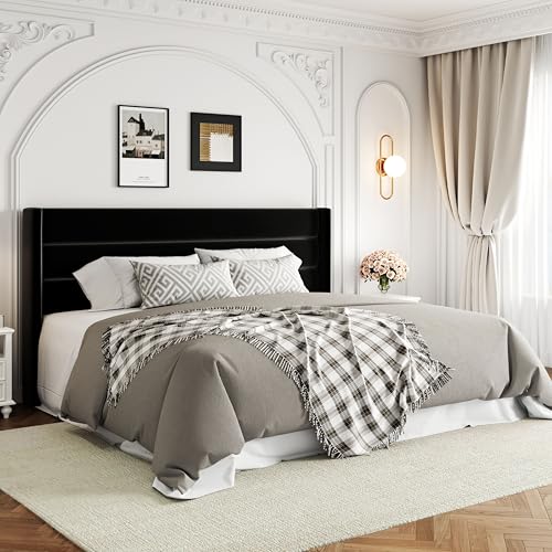Allewie King Size Lift Up Hydraulic Storage Bed Frame Black - color: Black, size: King, style: Modern