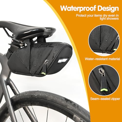 Bike Repair Kit, Bike Bag With Tire Pump, Bike Multitool, Allen Wrenches - size: Bike Seat Bag Set