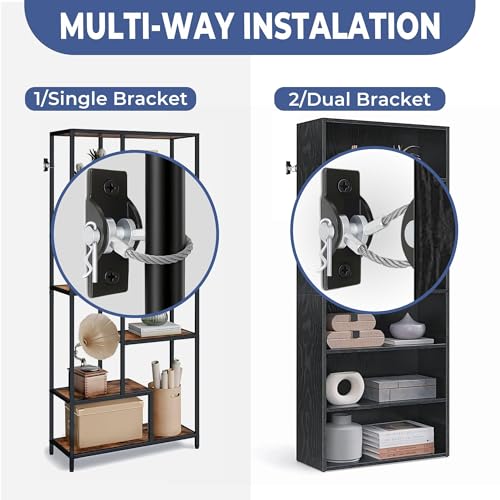 Furniture Anchors for Baby Proofing, Anti Tip Wall Mirror Anchors 4 Sets
