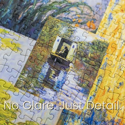 Claude Monet Impressions of Light Part 2, Premium 1000 Piece Jigsaw Puzzle for Adults, Glare-Free, Soft-Touch Puzzles, Made in USA, Puzzle Lovers Gift Ideas, 26.6" x 19.25" - color: Claude Monet Impressions of Light, Part 2