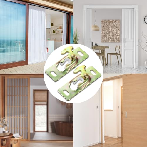 Pocket Door Hardware Kit with Sliding Door Rollers,1 Set