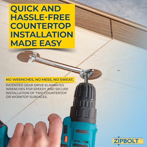 Zipbolt Joint Connector for Countertops and Butcher Blocks, 5 Pack, 10.800