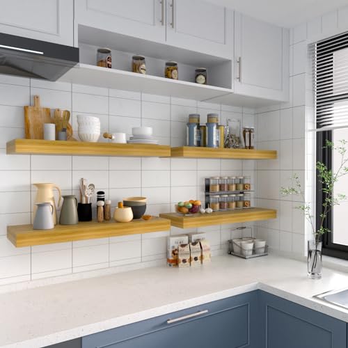 2pcs Floating Shelf Bracket Heavy Duty Hidden Metal Brackets for Shelf,Invisible Shelves Hardware Without Jig (40" x 8" x 1.5") - size: 40" x 8" x 1.5"