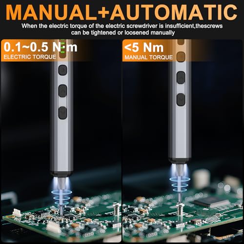 TanSon Mini Electric Screwdriver, 72 In 1 Small Precision Screwdriver Set - color: 72 Grey