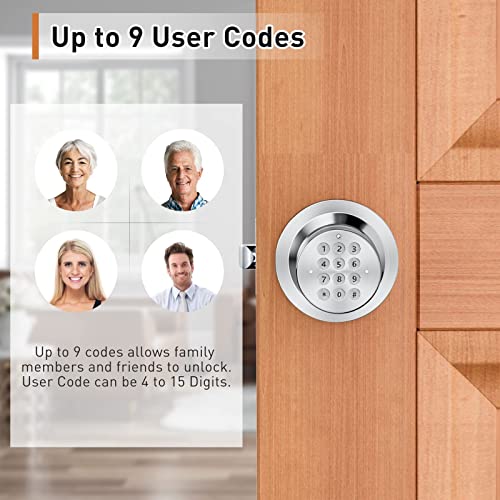 Keyless Digital Electronic Entry Security Safety Door Lock Locker (Satin Nickel 3 Pack) - size: Satin Nickel 3 Pack