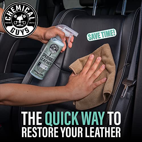Chemical Guys, Sprayable Leather Cleaner & Conditioner in One Spray, 16 oz - size: 16 Fl Oz (Pack of 1), style: Cleaner