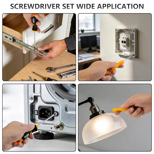 5-Piece CR-V Tool Set, Needle Nose Pliers & Magnetic Screwdrivers