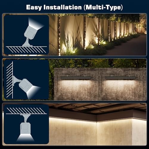 Smart Wall Washer Lights Adjustable Color Temperature 2700K-6500K,72W 9600lm 1%-100% Brightness Dimmable LED Bar Light APP & Remote Control for Outdoor, Compatible with Alexa/Google Assistant - color: 40" Tunable White(2700-6500K)