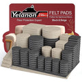 Yelanon Felt Furniture Pads 216 Pcs for Hardwood Floors Black/Beige - size: 216 pcs Beige & Black