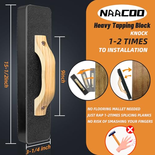 NAACOO Laminate Flooring Tools, 5in1 Pro Floor Install Kit for Vinyl Plank - style: Upgrade 5 in 1 Flooring Tools