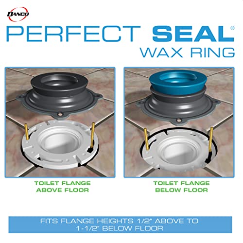 Danco Perfect Seal Toilet Wax Ring with Bolts (10826X) - size: 1 Pack, style: Wax Ring with Bolts