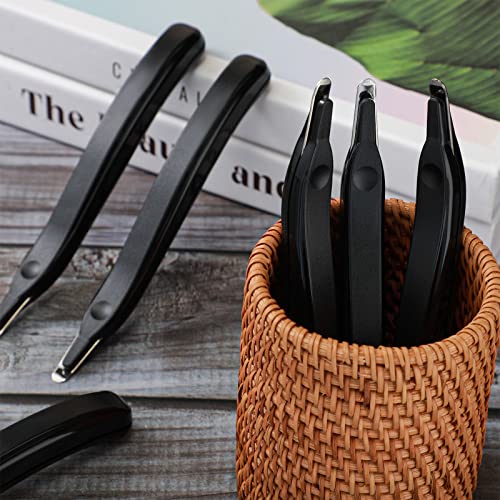 Crtiin 24 Pcs Magnetic Staple Remover Puller Bulk,Black - color: Black