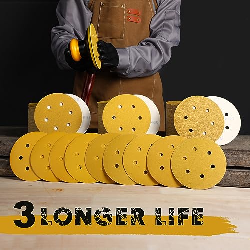 6 Inch Sanding Discs Hook and Loop, 800 Grit Sandpaper for Orbital Sander, Professional for Automotive and Woodworking, 100 Pack - style: 800 Grit