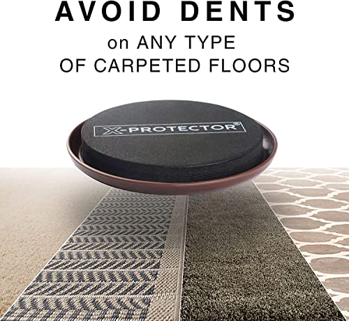 Furniture Sliders for Carpet X-PROTECTOR - 8 PCS Heavy Moving Pads 4 3/4" - size: 8 PCS 4.75", For Carpet