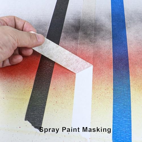 White Painters Tape - Masking Tape 2 Inch Wide (1.88" x 90FT) - Multi-Surface, Smart Adhesion, Indoor & Outdoor - 1 Roll Paint Tape for DIY, Labeling, Art, Car (#3910) - color: White