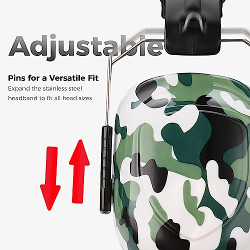 ProCase Hearing Protection Ear Muffs SNR 33dB, Noise Cancelling Headphones - color: 1 - Camogreen