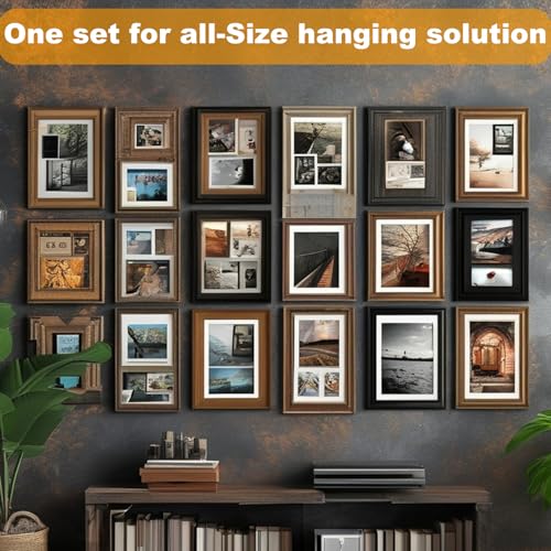 Gold Picture Hanging Nails Kit 650 Pcs - 4 Sizes Premium Galvanized Steel Wall Nails with Storage Box for Frames, Photos, Artworks - size: 650Pcs Gold Nails