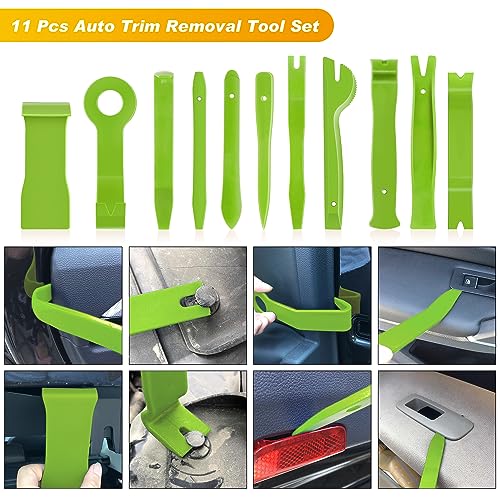 GOOACC 19Pcs Trim Removal Tool Set with Storage Bag - color: Green