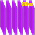 36 Pack 12" Clear Purple Plastic Rulers, Back to School Measuring Supplies - color: Purple