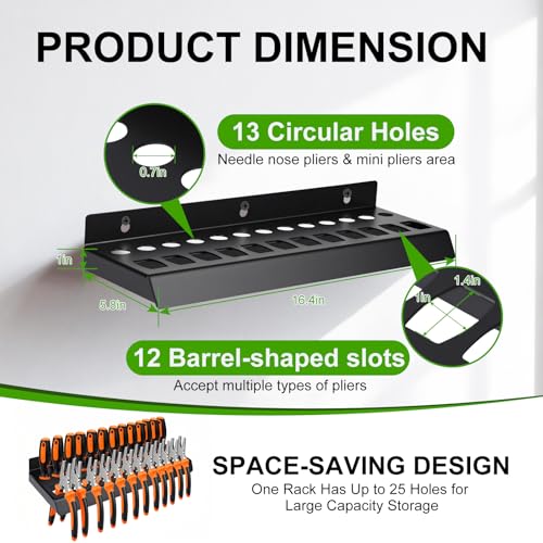 Pliers Organizer Screwdriver Organizer, Pliers & Screwdriver Holder