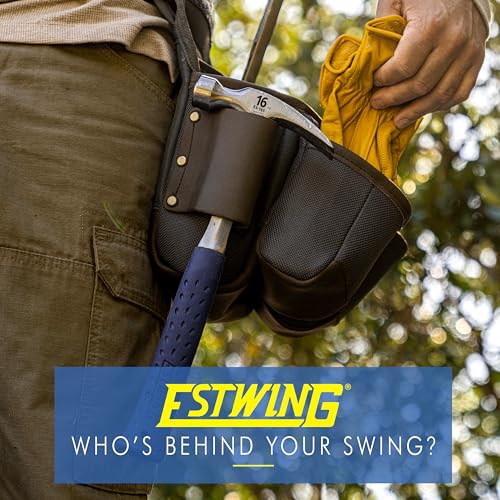 ESTWING Rip Hammer, 16oz Smooth Face, Shock Reduction Grip, E3-16S - size: 16 oz (Ounces)