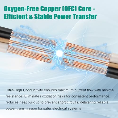 8/2 Wire with Ground - 10FT NM-B 8 Gauge Non-Metallic Sheathed Cable 100% Pure Copper 8 AWG 2 Conductor Residential Indoor Wire for Outlets, Switches, Other Loads and Lighting Wiring Projects etc. - size: 10FT, style: 8AWG/2