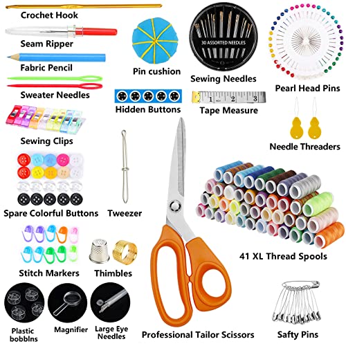 Marcoon Sewing Kit for Adults, Portable Needle & Thread Repair Kit - size: L