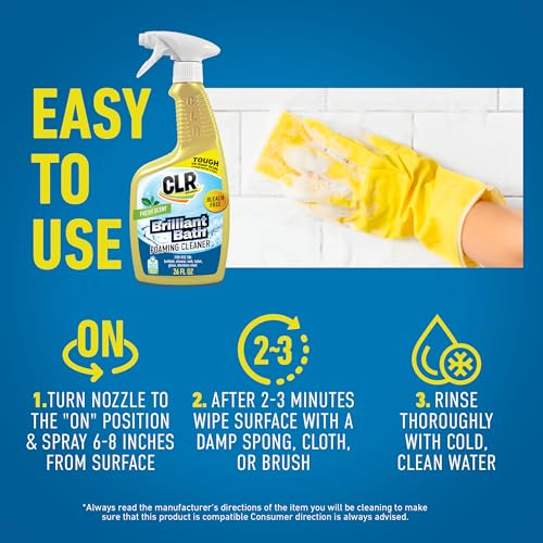CLR Brilliant Foaming Action Bathroom Cleaner 26 oz. Bottle Pack of 2 - style: Cleaner
