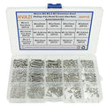 480PCS M2 M2.5 M3 304 SS Phillips Pan Head Machine Screws & Nuts Kit | Fully Threaded 4–20mm 304 Stainless Steel Metric Fasteners for PCB Arduino Raspberry Pi Electronics DIY with Storage Box - size: M2/M2.5/M3
