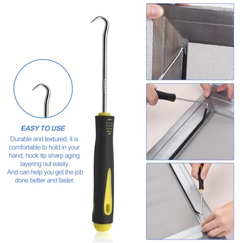 BAYTORY Window Screen Repair Kit, Nylon Roller Tool with Bearing - color: White Roller
