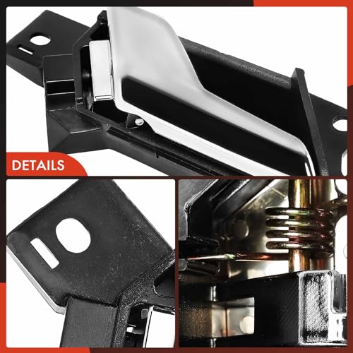 A-Premium Front or Rear Left Driver Side Interior Door Handle | Compatible with Chevrolet Captiva Sport 2012 2013 2014 2015 & Saturn Vue 2008 2009 2010, Chrome, Replace# 96660863, 96861998 - style: Front or Rear Left