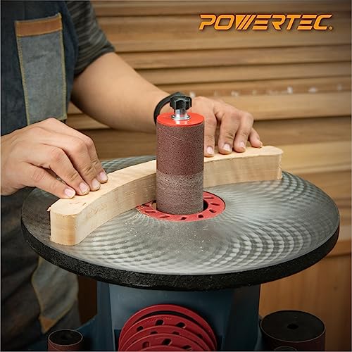 POWERTEC 11204 4.5" Sanding Sleeves for Spindle Sander | 80 Grit | Aluminum Oxide Sandpaper Sanding Sleeves 4-1/2” Long in 6 Diameters 1/2”, 3/4”, 1”, 1-1/2”, 2” and 3” – 6 Pk - style: 80 Grit Sanding Sleeves Set (6pk)