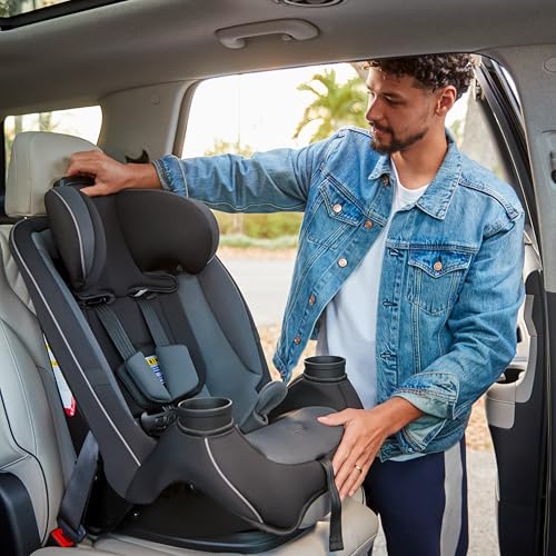 Safety 1st Grow and Go All-in-One Convertible Car Seat, Rear Facing, 5-40 lbs, Forward Facing (30–65 lbs), High Back Booster Seat 40-100 pounds, Green Gables - color: Green Gables, style: Original
