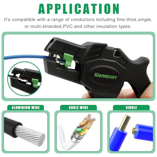 Knoweasy Wire Stripper and Cutter, 24-12 AWG - style: D5