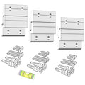 Z Clips 2" 3 Pack - French Cleat Picture Hanger Heavy Duty - Wall Mirror Mounting Bracket - Flush Mount Hanging Kit for Shelf, Painting, Frames, Cabinet, Soundbar, Whiteboard or Headboard - 40 lb - size: 2" 3 Pairs, style: Thick