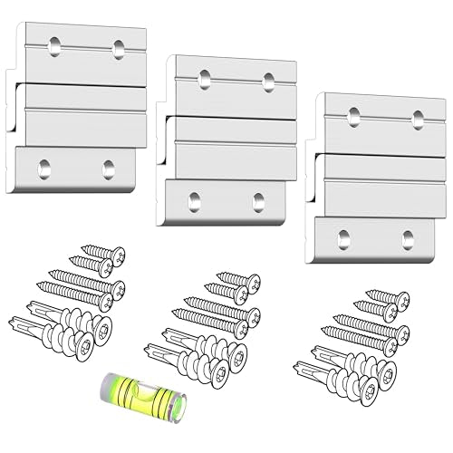 Z Clips 2" 3 Pack - French Cleat Picture Hanger Heavy Duty - Wall Mirror Mounting Bracket - Flush Mount Hanging Kit for Shelf, Painting, Frames, Cabinet, Soundbar, Whiteboard or Headboard - 40 lb - size: 2" 3 Pairs, style: Thick