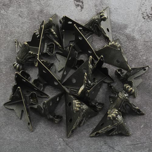 Zorfeter 20 Pcs Antique Brass Box Legs, Style4, Bronze - color: Bronze, size: Style4