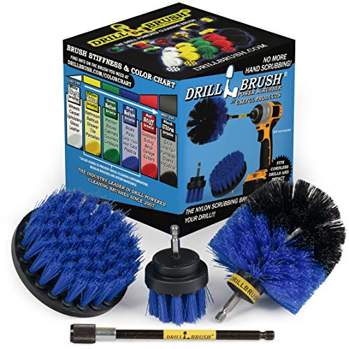 Boat Cleaning Supplies - Hull Cleaning Brush Set - Fishing Boat Scrubbing - color: Blue