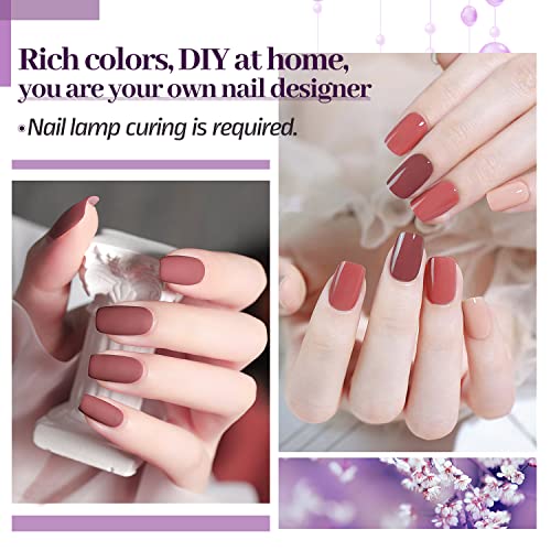 JODSONE 32+4 Pcs Gel Nail Polish Kit Soak Off Gel Polish Set Glitter Gel Nail Kit Nail Art Salon DIY at Home Manicure Kit - color: B04