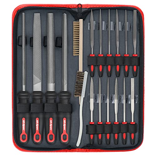 Hi-Spec Metal Hand & Needle Files Tool Kit Half Round Wood and Crafts - size: 18 pieces