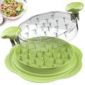 Chicken Shredder Tool Twist Large Meat Shredder with Brush&Fork, Matcha - color: Matcha Green