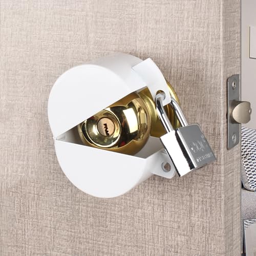 Door Knob Lockout Device, White - color: White