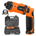 ENERTWIST 8V Cordless Screwdriver, 82 Accessory Kit, Max 10Nm 21+1 Cluth - style: 82PCS 8V ORANGE