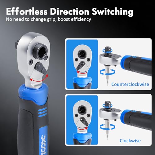 XOOL 78-Piece Ratchet Wrench & Screwdriver Tool Set with Metric 1/4" Sockets 4–12mm, Magnetic Precision & Standard Bits for Electronics, Home Repair & DIY - size: 78 in 1