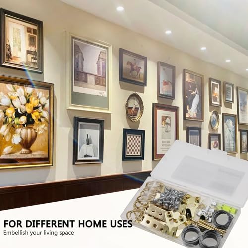 Picture Hanging Wire Kit D Rings Picture Hardware with Screws - size: size_3