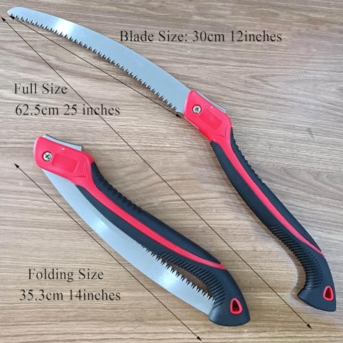 12 Inch Pruning Saw Heavy Duty Folding Saw Camping Saw SK5 Blade - size: 12 Inch