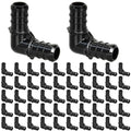50pcs 1/2" Poly PPSU Barb Crimp PEX Elbow Fittings, No Lead - size: 1/2" Elbow, 50pcs