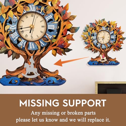 3D Wooden Puzzles for Adults-Tree of Life Clock Puzzle-Adult Craft - color: Tree of Life Clock